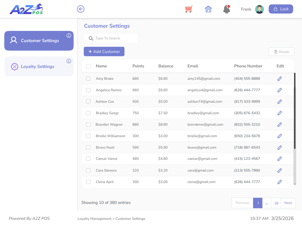 LOYALTY PROGRAM feature overview